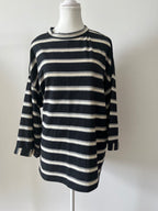 Blouse marinière oversize femme à manches longues