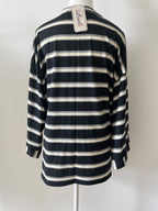 Blouse marinière oversize femme à manches longues
